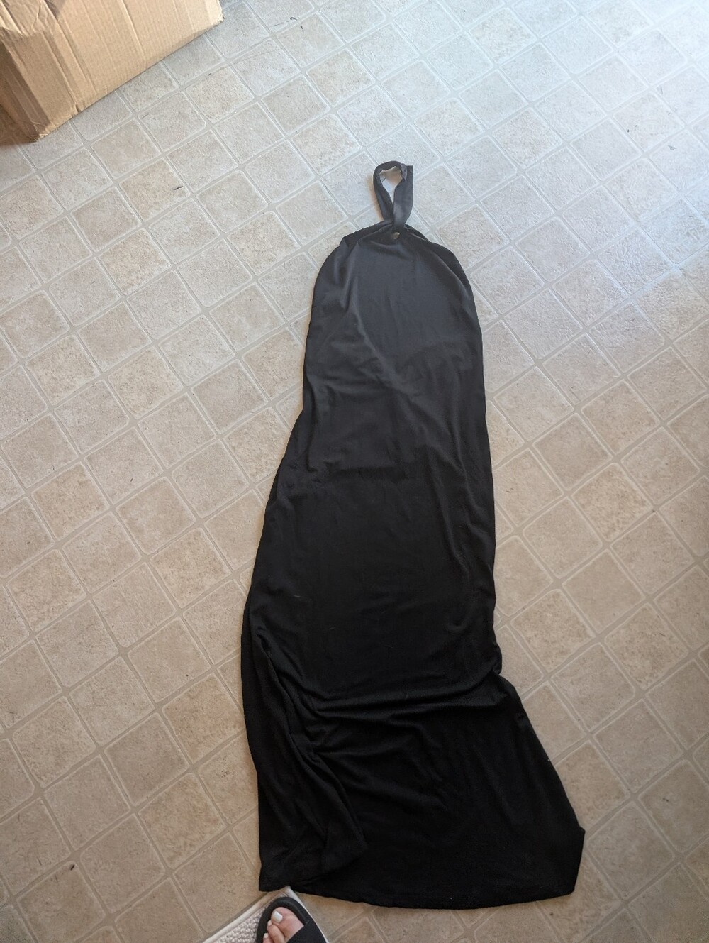 Black Halter Maxi Dress